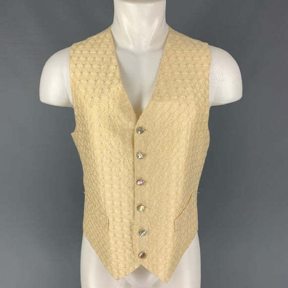 FAVOURBROOK Other - FAVOURBROOK Beige Embroidery Linen Buttoned Vest